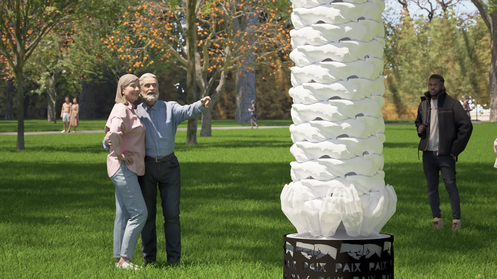 Colonne de la Paix / simulated image (Paris, 2025)