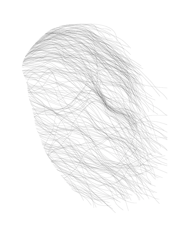 Veil No.9 (detail) / study, 2018