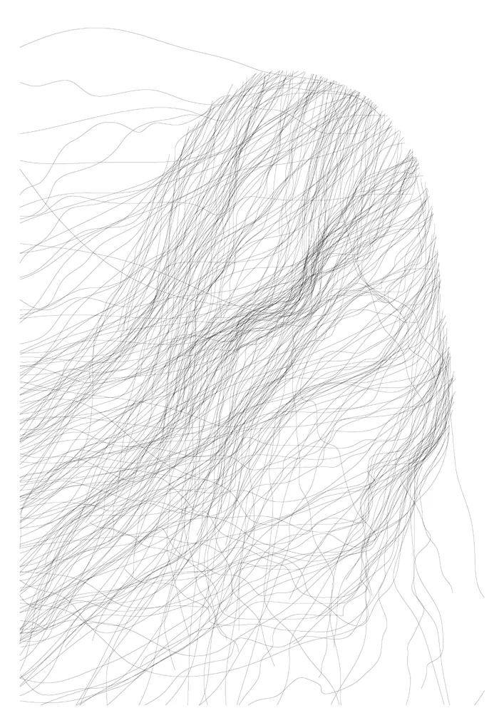 Veil No.24 (detail) / study, 2018